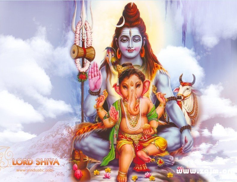 神湿婆(Shiva)和他的儿子象神GANESA