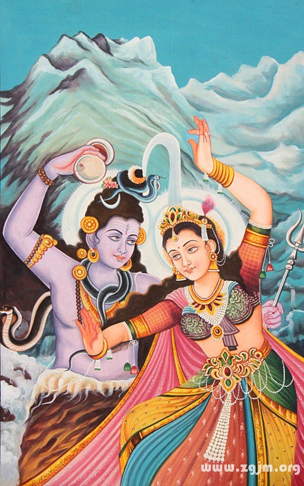 湿婆神与雪山女神的蜜月欢爱